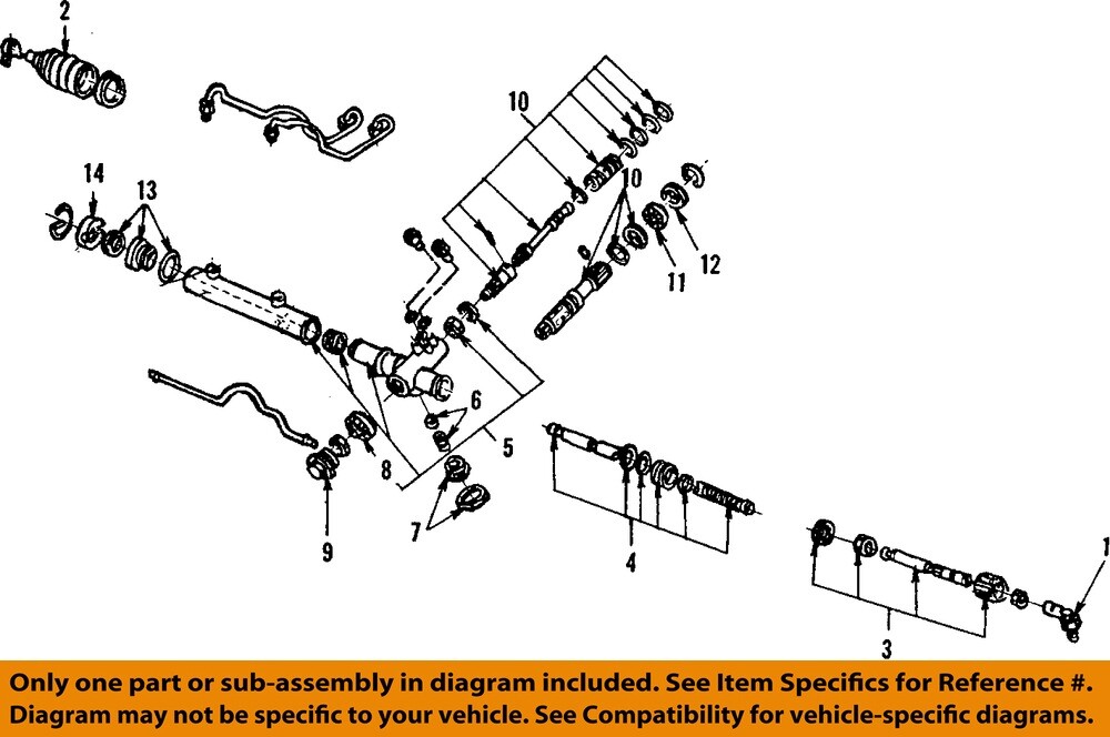 FORD OEM 87-94 Escort Steering Gear Linkage Steering Gear Linkage