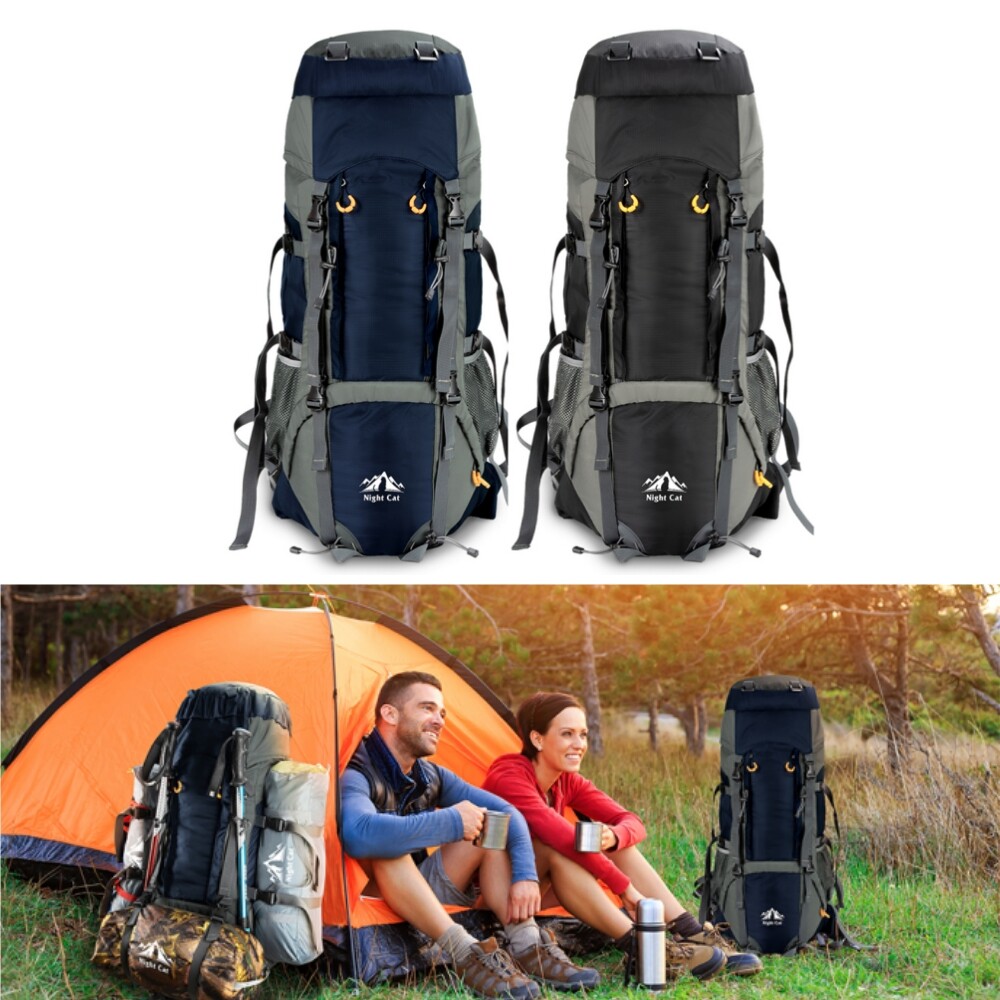 40L Waterproof Hiking Backpack with Rain Cover for Outdoor Camping Travel  -image