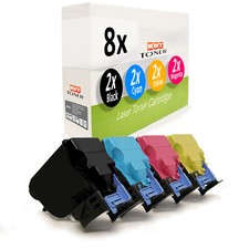 8x Cartridge Replaces Konica Minolta TNP22C TNP22K TNP22M TNP22Y TNP22
