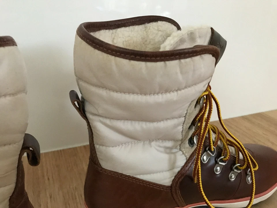 Gant USA Hannah leather rubber base snow winter boots faux fur Ski Snow EU 38 - image 4 of 4