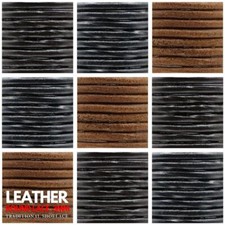 LEATHER Shoelace Bootlace Boot laces Shoe Lace Replacement Colourful LEA3MM