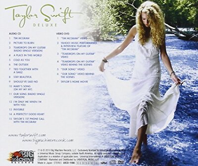 Taylor Swift テイラー・スウィフト SHM-CD 初回盤 新品未開封 Taylor Swift - Deluxe Edition music CD (with DVD) w/Tracking# F/S
