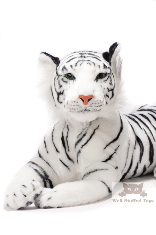 Large White Tiger Plush 140cm Soft Stuffed Realistic Animal - Image 3 of 4