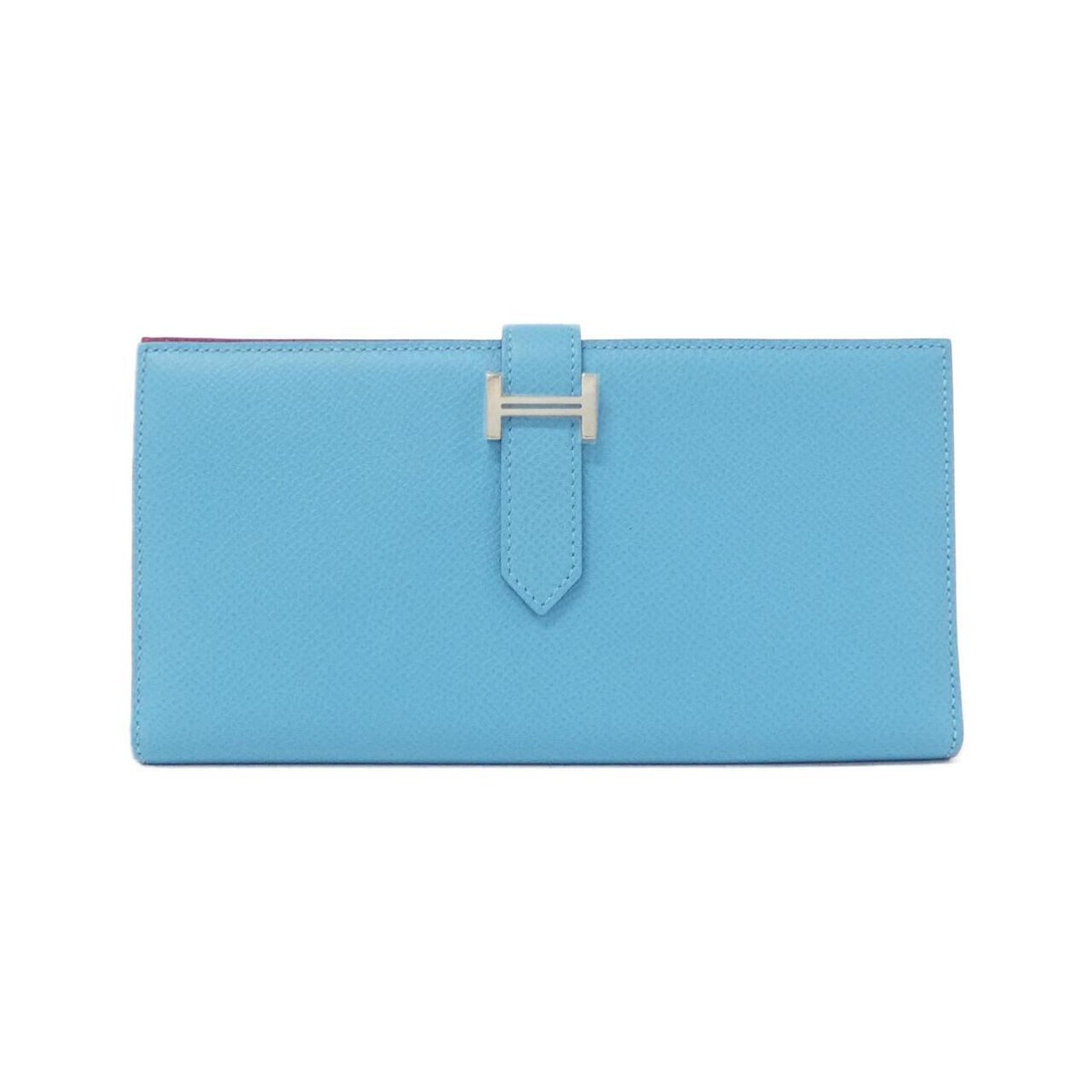 Authentic HERMES Bearn Soufflet Verso 073596CK Wallet #260