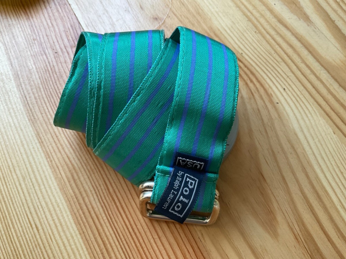 【未使用】Ralph Lauren ベルト made in USA VINTAGE Polo Ralph Lauren Belt Made in USA Golf Crest Logo D