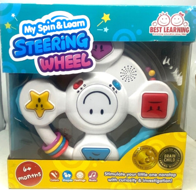 BEST LEARNING My Spin & Learn Steering Wheel - Interactive Educational Toys