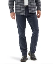 Men's "Lee" Extreme Motion MVP Straight Taper Stretch Corduroy Pants - Dark Gray