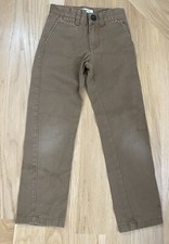 Gymboree Boy 6 Slim Prep Fit Khaki Pants Tan Beige Pockets Adjust Waist Formal