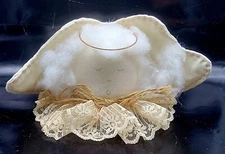 Vintage Primative Handmade Fabric And Lace Angel Figure
