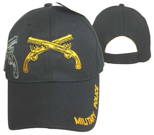 New Black US Army Military Police Hat 