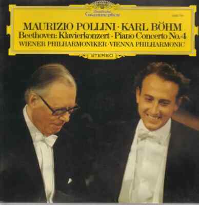 LP Beethoven - K. Böhm w/ Wiener Phil. Maurizio Pollini Piano Concerto No.4 G-d