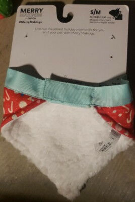 Merry Makings Sweet Tidings Pet Bandana And Toy Gift Set S/M 13-19