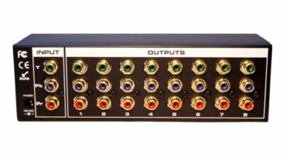 USED: Intelix HDDA-8-F 1x8 HD Component Video Dist. Amp- NO POWER CORD INCLUDED