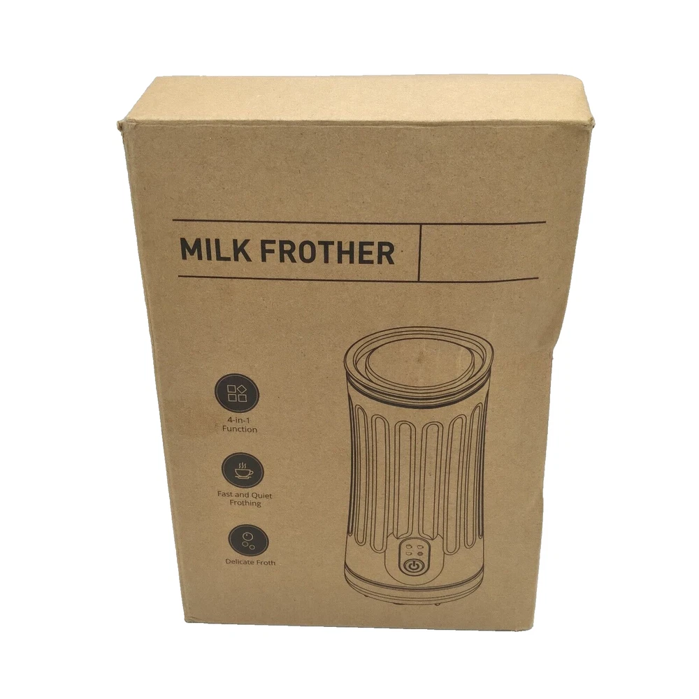Milk Frother 4 in 1 Electric Milk Steamer Heat & Cold Black Model SS-001 240ml