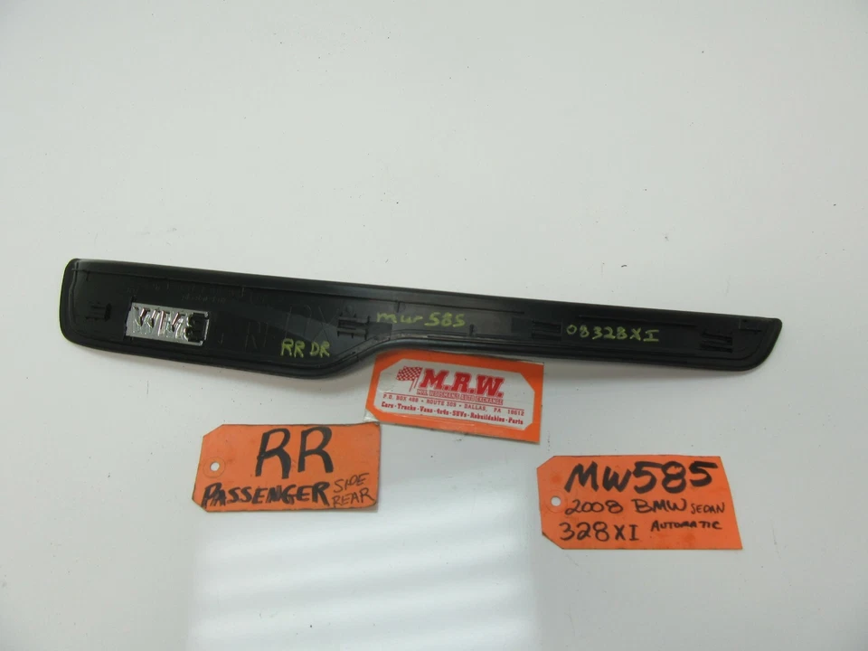 ALFÉIZAR DE RASGUÑO SUELO PLACA BASCULANTE PANEL MOLDURA TRASERO DERECHO BMW 328i 330i 335i Foto 4 de 4