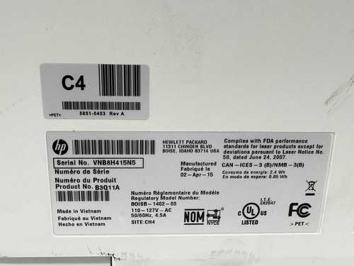HP COLOR LASERJET PRO MFP M277DW PRINTER COPIER SCA FAX WIRELESS,PgCt:4300, Des - Picture 13 of 13