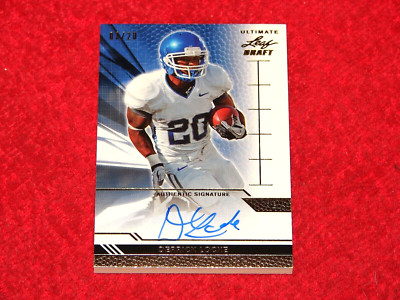 DERRICK LOCKE EAGLES KENTUCKY 2011 LEAF ULTIMATE DRAFT GOLD AUTO RC 03/20 AG855