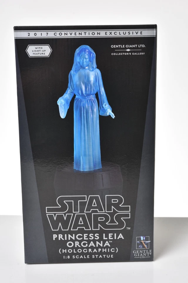 Estatua holográfica Gentle Giant Star Wars Princesa Leia 1/8 SDCC 2017 #331/770 Foto 2 de 4