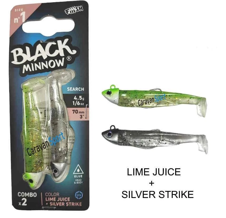 Leurre Fiiish Black Minnow Combo 105 Mm N°2.5 - 12 Gr - Silver Strike - Neuf