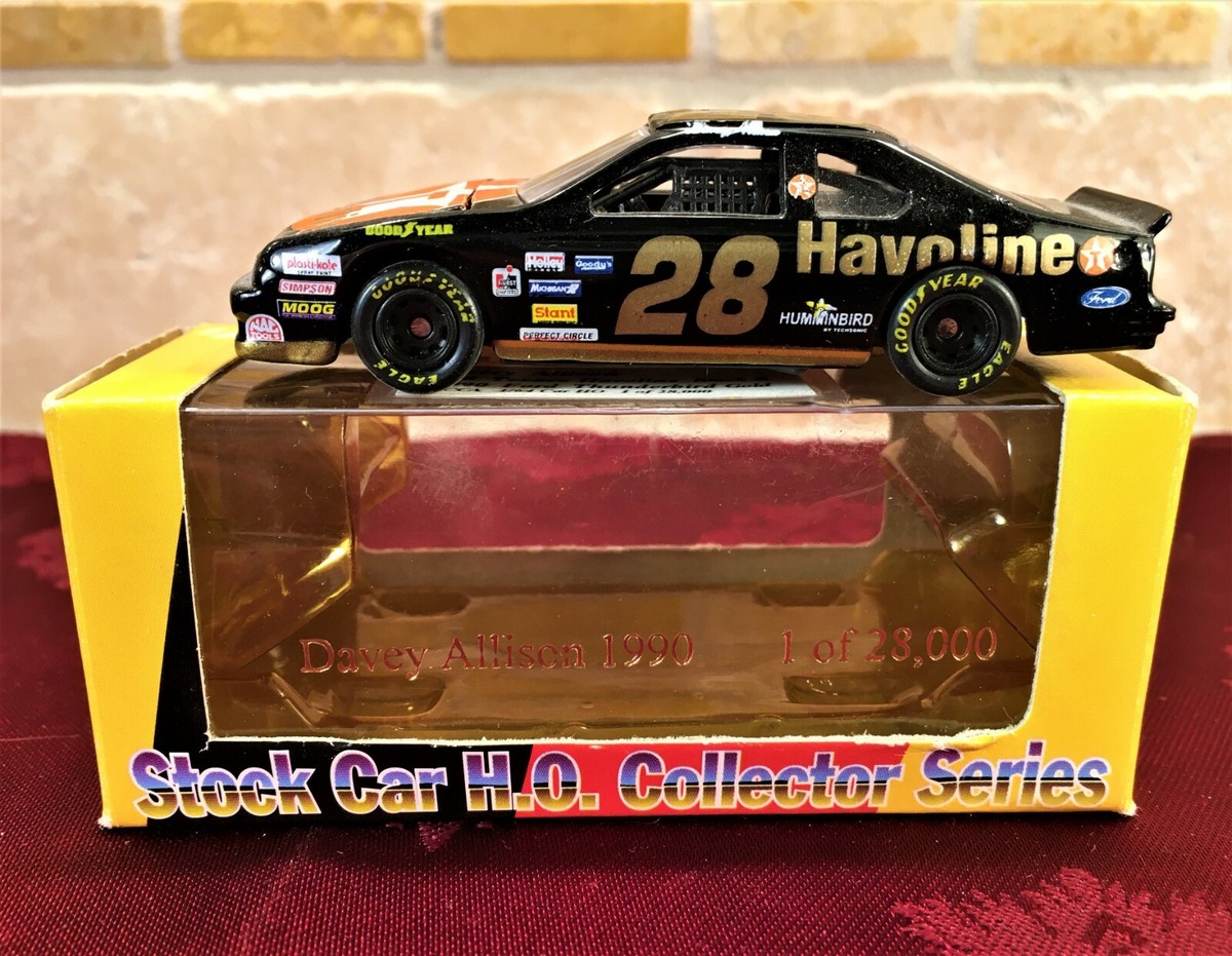 DAVEY ALLISON #28 Texaco Havoline 1990 Black Gold 1/24 BW Bank