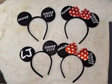 Personalised Matching Mickey andMinnie Headbands Custom DisneyEars for Couples