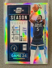 2020-21 Contenders Optic Basketball #33 Malik Beasley Silver Prizm Season Ticket