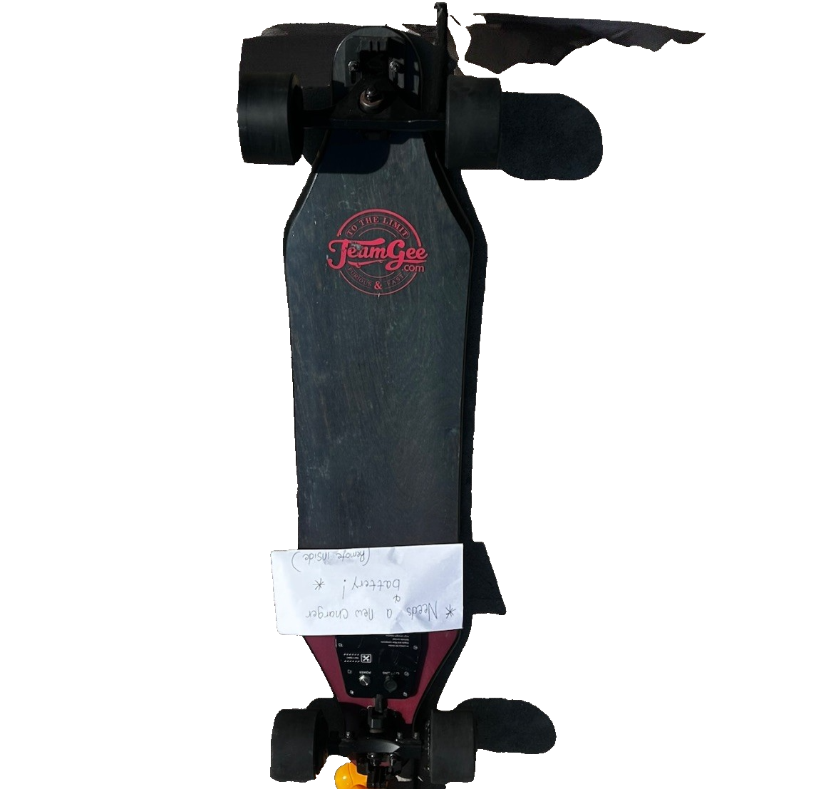 TEAMGEE ELECTRIC SKATEBOARD LONGBOARD RED & BLACK | eBay
