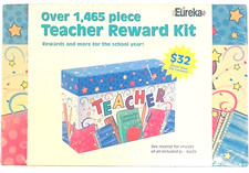 Teacher Reward Kit 1465 Piece Set Student Stickers Post Cards Bookmarks / Eureka