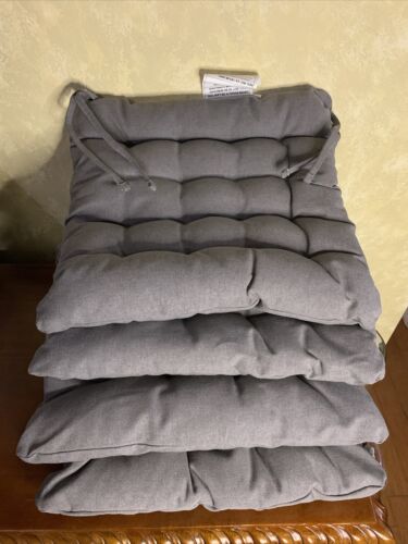 VIPPART GREY CHAIR CUSHION IKEA SET OF FOUR - Picture 1 of 3