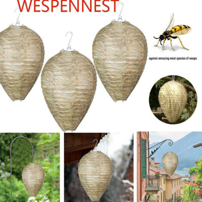 Wespennest Attrappe Wespenfalle Wespenabwehr fr den Garten Insektenschutz  | eBay.de