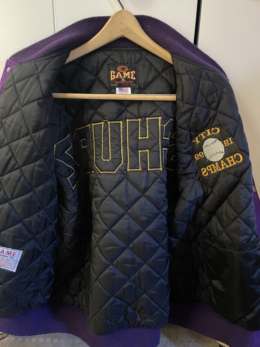 VTG Game Sportswear XL USA Jacket Purple/ Cream | eBay VTG Game Sportswear XL USA Jacket Purple/ Cream | eBay