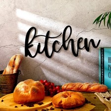 Kitchen Metal Cutout Sign Metal Kitchen Word Wall Decor Farmhouse Kitchen Met...