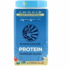 Sunwarrior Warrior Blend Protein Powder 1.76 lbs Organic Vegan  UNFLAVORED