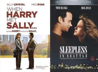 Meg Ryan When Harry Met Sally + Sleepless in Seattle 2 DVD Romantic Movie Set