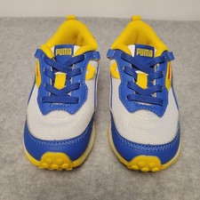 PUMA Rider FV Primary Lace Up Toddler Boys Sneakers Size 8 White Yellow Red Blue