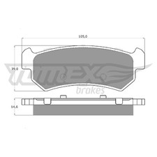 Satz Bremsbeläge Bremsklötze hinten für Chevrolet Lacetti J200 Nubira | 24600