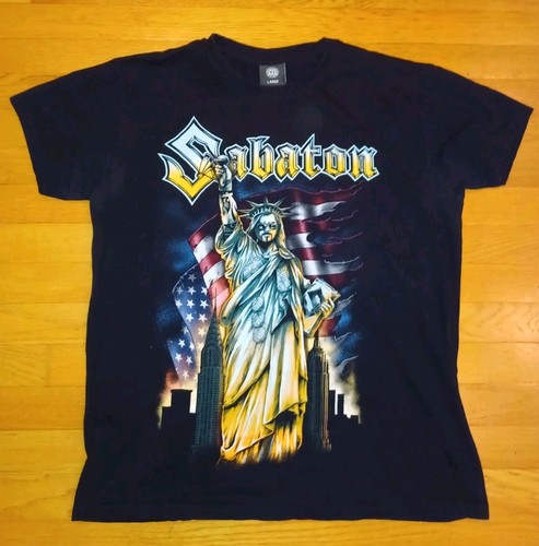 Official Sabaton 2021 Tour T Shirt Size Large