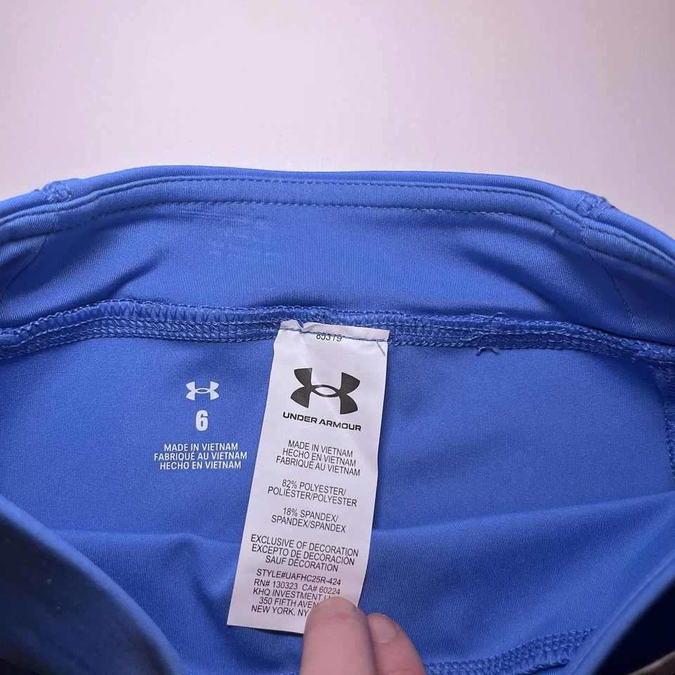 Under Armour Niñas Talla 6 Verano Pantalones Cortos y Top Lote de 3 Piezas Azul Naranja Dri Fit NUEVO Foto 3 de 4