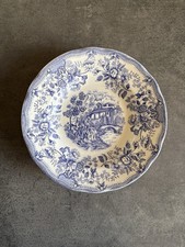 Piatto In Ceramica Decorato Vittoriano Originale Ironstone