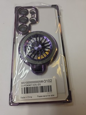 For Samsung Galaxy S25 Ultra S24 S23 S22 Ring Stand Clear PhoneCase.