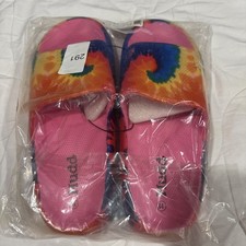 NWT Women s Mudd Aloha Slides/Sandals Size 11 Pink Tie Dye Anti Mold