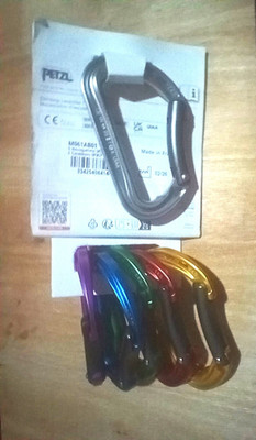 Petzl Spirit Bent Carabiner - 6 Pack M061AB01 - UPC: 3342540841444