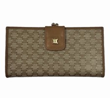 Vintage CELINE Macadam Triomphe Canvas Long K...