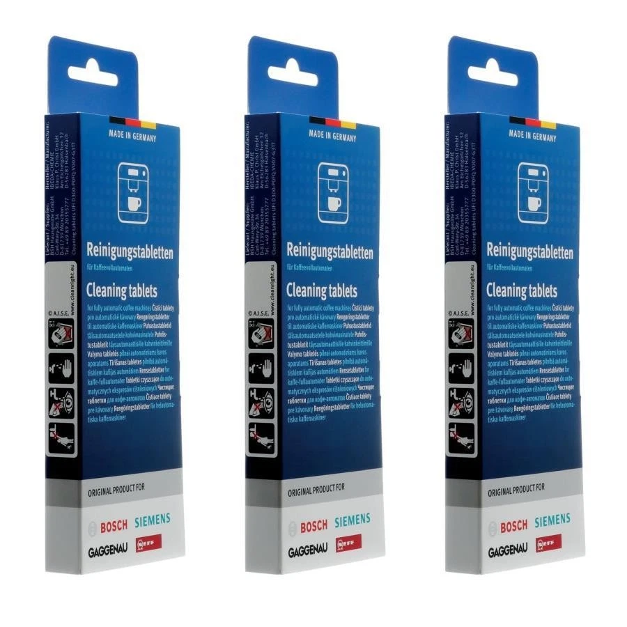 BSH Bosch Siemens NEFF pastillas de limpieza 00311969 TZ60001 TCZ6001 - Juego de 3