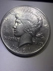 1921 P HIGH RELIEF SILVER PEACE DOLLAR AUTHENTIC HI GRADE U.S.MINT KEY DATE