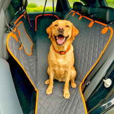 Dog Car Seat Cover for Back Seat, Waterproof Seat Protector Scratchproof - Black