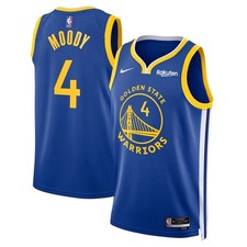 Golden State Warriors Moses Moody #4 Nike Royal NBA Swingman Jersey Icon Edition