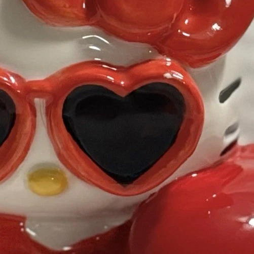 Soporte de esponja de cocina Sanrio Hello Kitty de cerámica esculpida pintada a mano NUEVO Foto 2 de 2