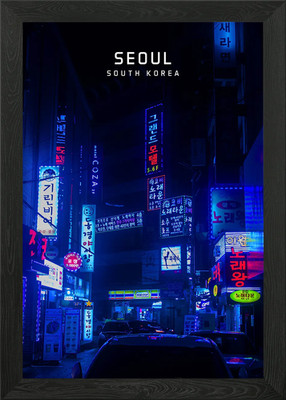 Seoul KR Gerahmtes Wandbild Poster Leinwanddruck Bild