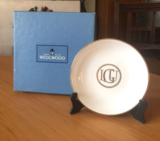 WEDGWOOD (ENGLAND) BONE CHINA LADIES GOLF TRAY/PIN DISH-LADIES GOLF UNION-D 10cm